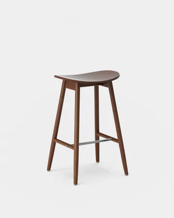 Icha barstool 65 cm - Walnut stained beech - Massproductions