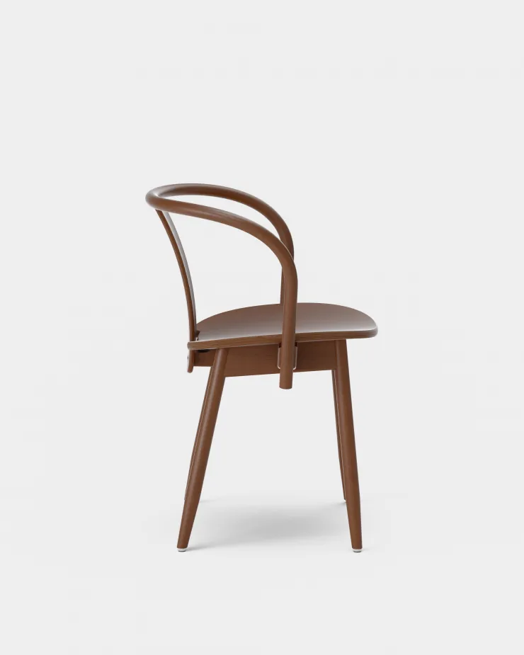 Icha chair, Walnut stained beech Massproductions