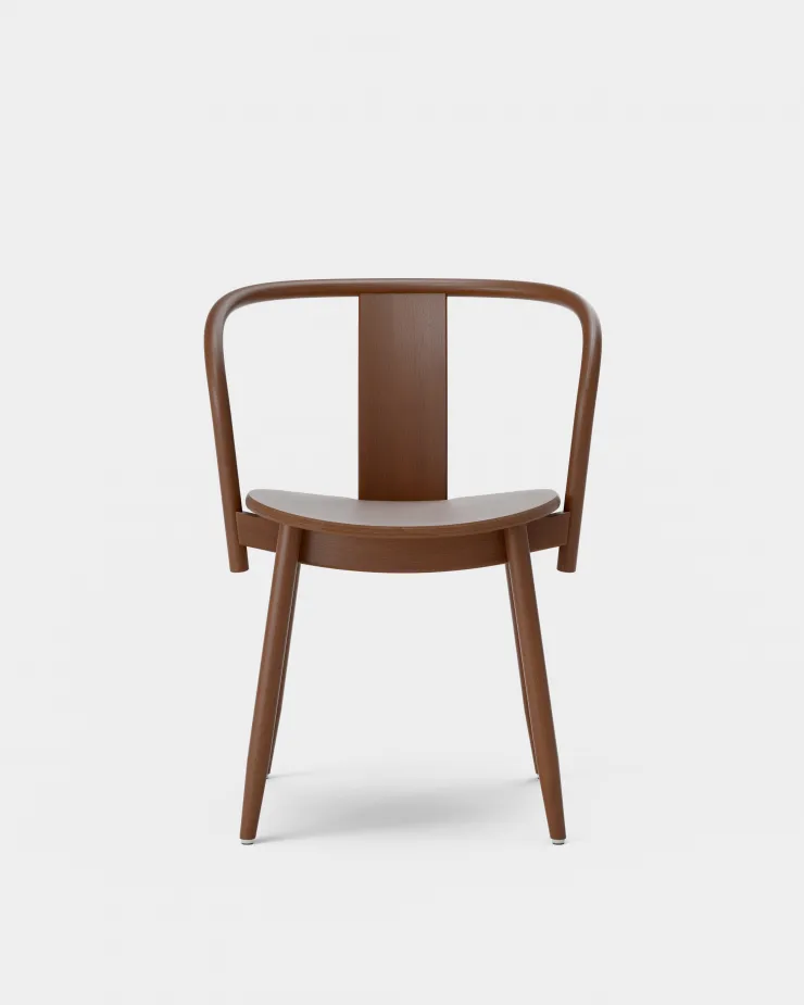 Icha chair, Walnut stained beech Massproductions