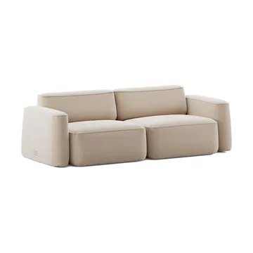 Patch 2.5-seater sofa - Atlantis 52 Alabaster - Massproductions