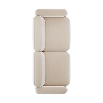 Patch 2.5-seater sofa - Atlantis 52 Alabaster - Massproductions