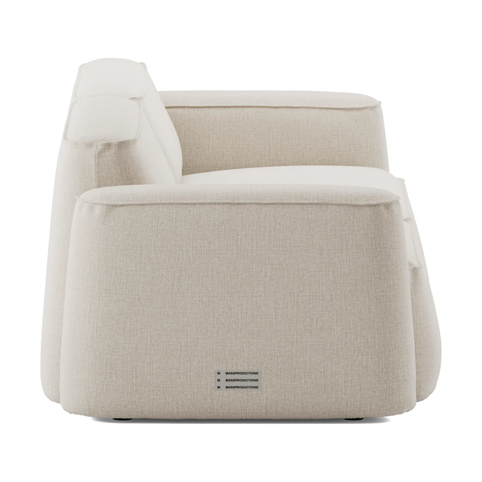 Patch 2.5-seater sofa, Linara 05 Porridge Massproductions