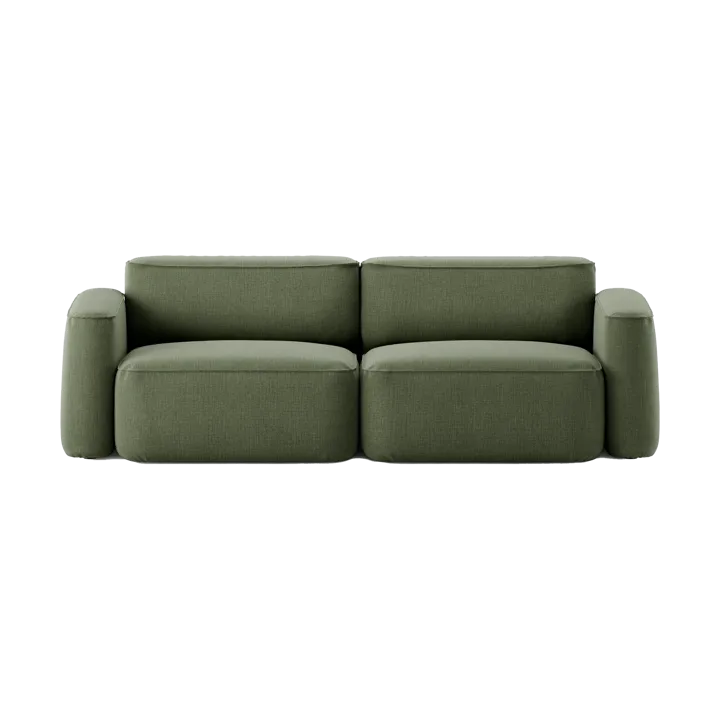 Patch 2.5-seater sofa - Linara 100 Tarragon - Massproductions