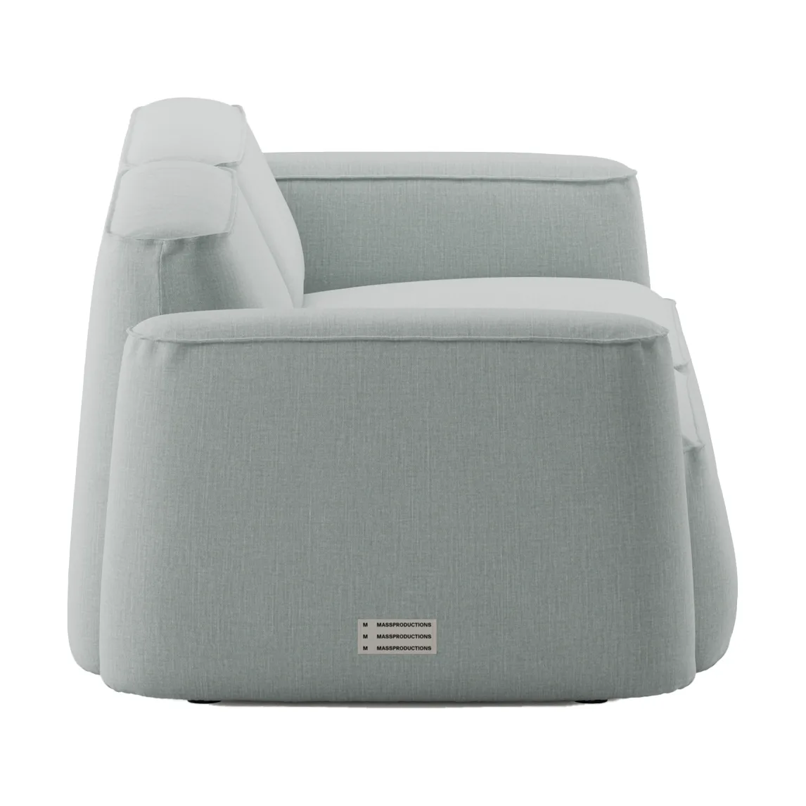 Patch 2.5-seater sofa, Linara 253 Swedish Grey Massproductions