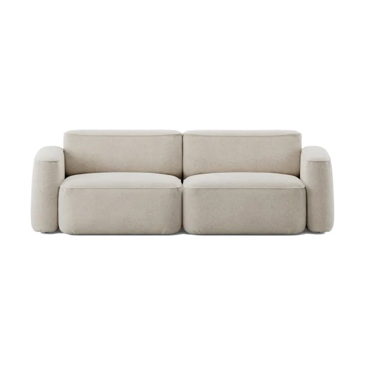 Patch 2.5-seater sofa - Spiral 21 Chalk - Massproductions