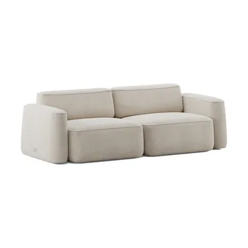 Patch 2.5-seater sofa - Spiral 21 Chalk - Massproductions