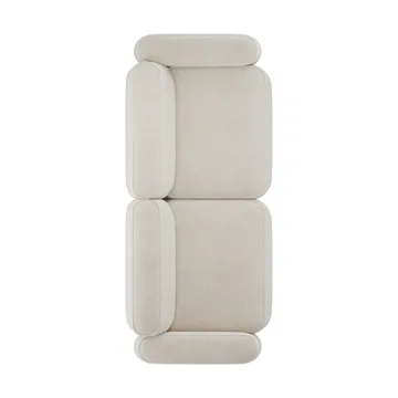 Patch 2.5-seater sofa - Spiral 21 Chalk - Massproductions