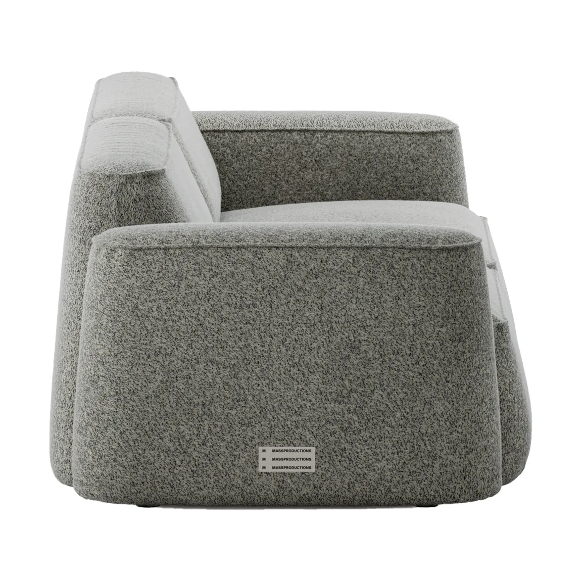 Patch 2.5-seater sofa, Spiral 23 Monochrome Massproductions