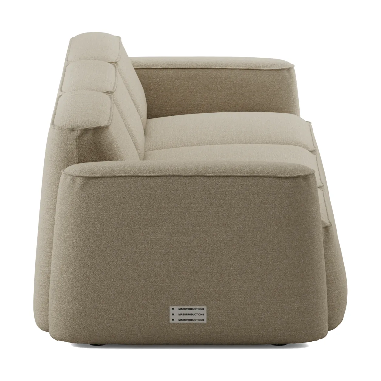 Patch 3-seater sofa, Ecriture 240 Massproductions