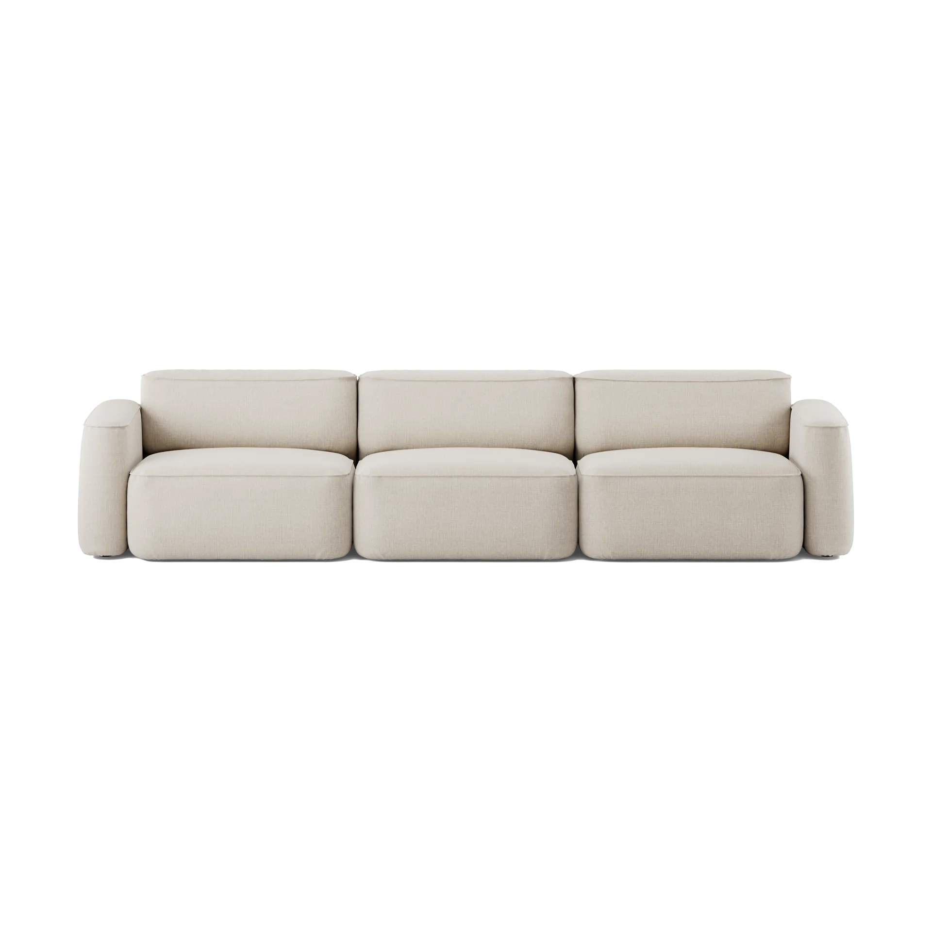 Patch 3-seater sofa, Linara 05 Porridge Massproductions