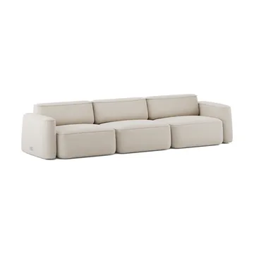 Patch 3-seater sofa - Linara 05 Porridge - Massproductions