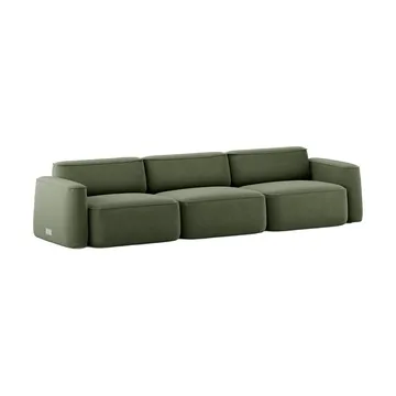 Patch 3-seater sofa - Linara 100 Tarragon - Massproductions