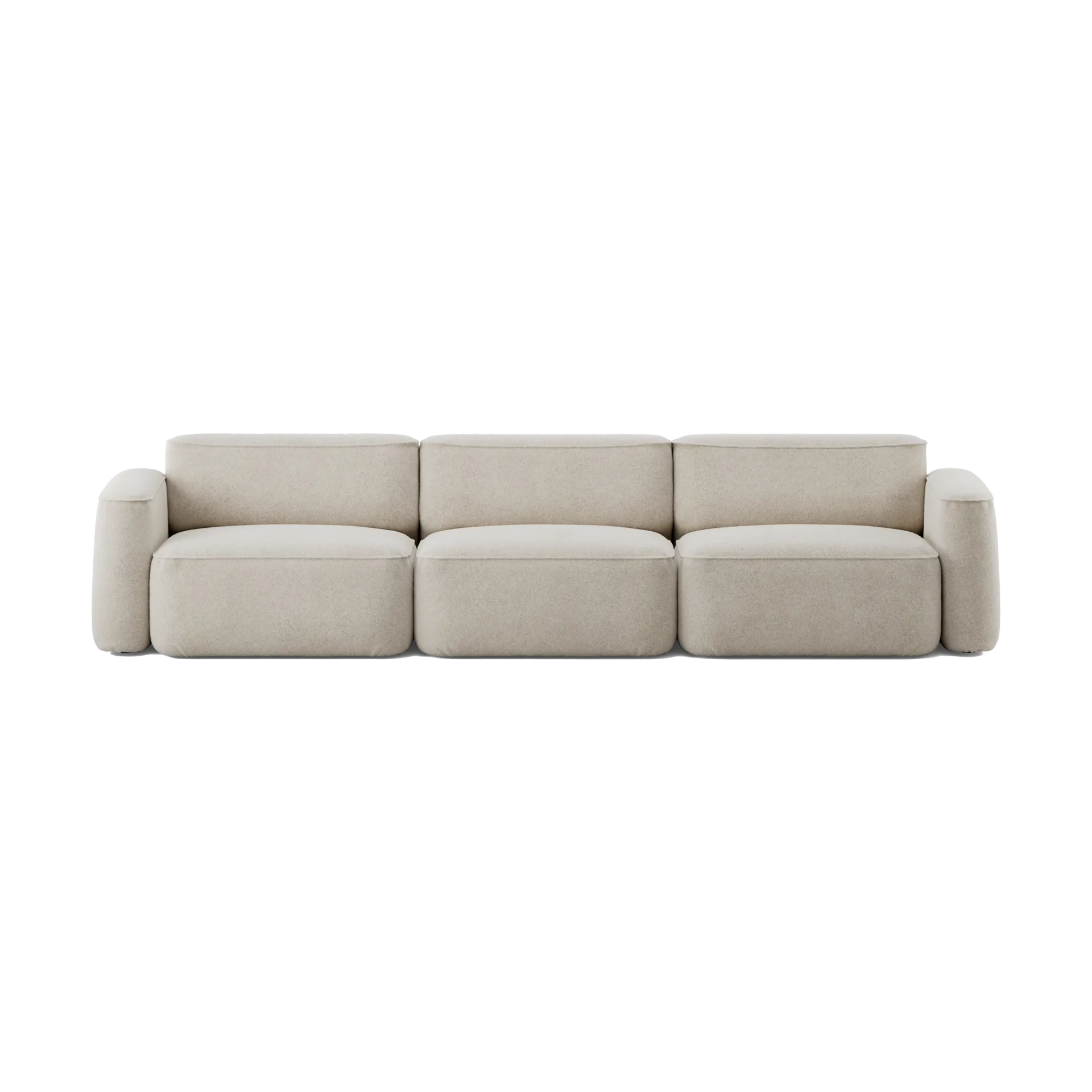 Patch 3-seater sofa, Spiral 21 Chalk Massproductions