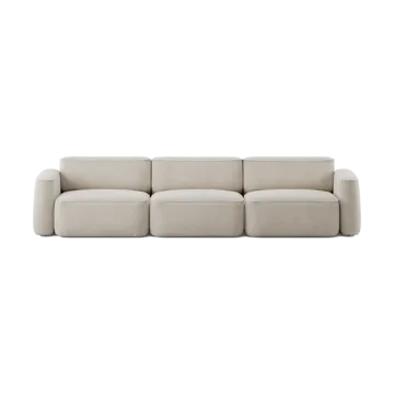 Patch 3-seater sofa - Spiral 21 Chalk - Massproductions