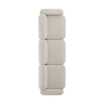 Patch 3-seater sofa - Spiral 21 Chalk - Massproductions