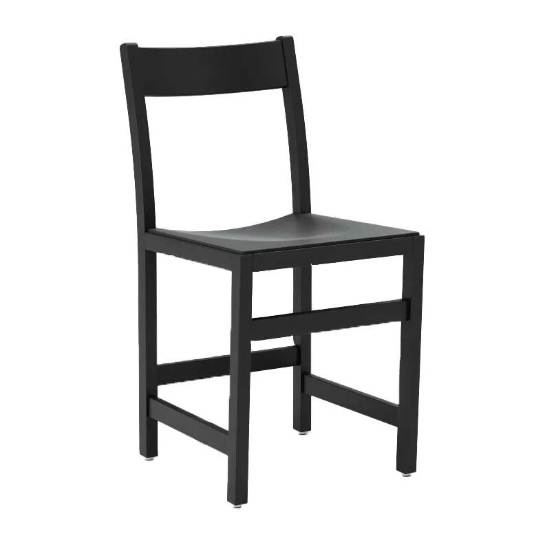 Waiter chair, Black stained beech Massproductions