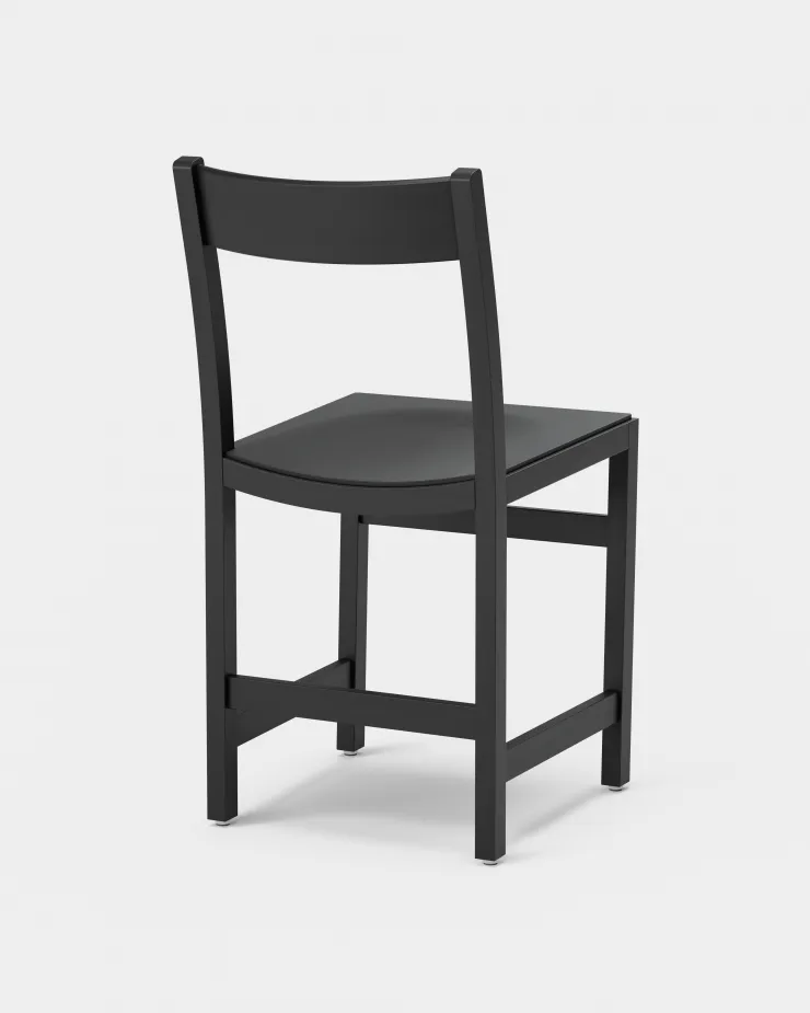 Waiter chair, Black stained beech Massproductions