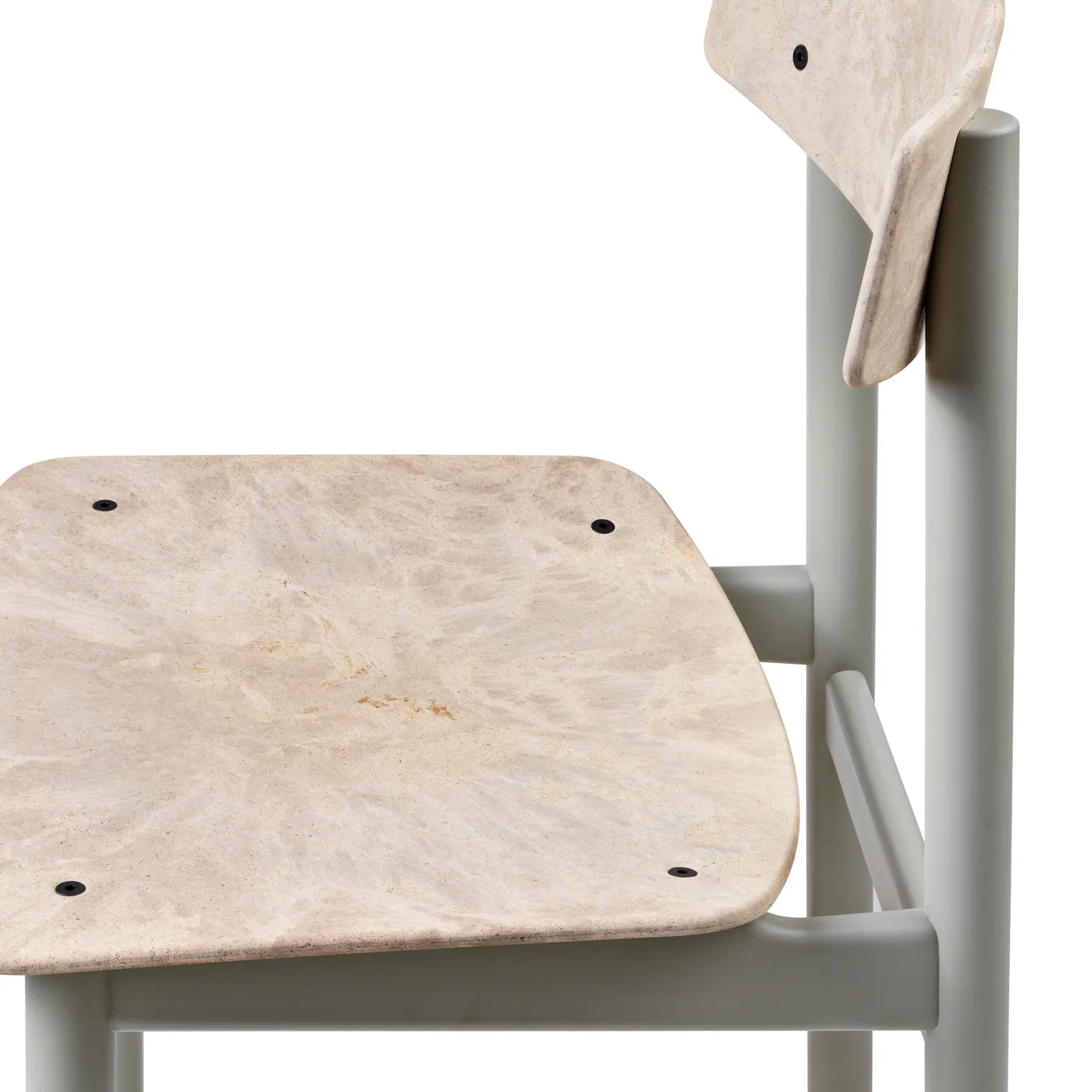 Conscious BM3162 chair, Grey beech-wood waste grey Mater
