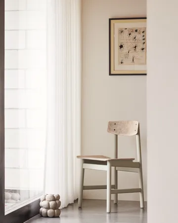 Conscious BM3162 chair - Grey beech-wood waste grey - Mater
