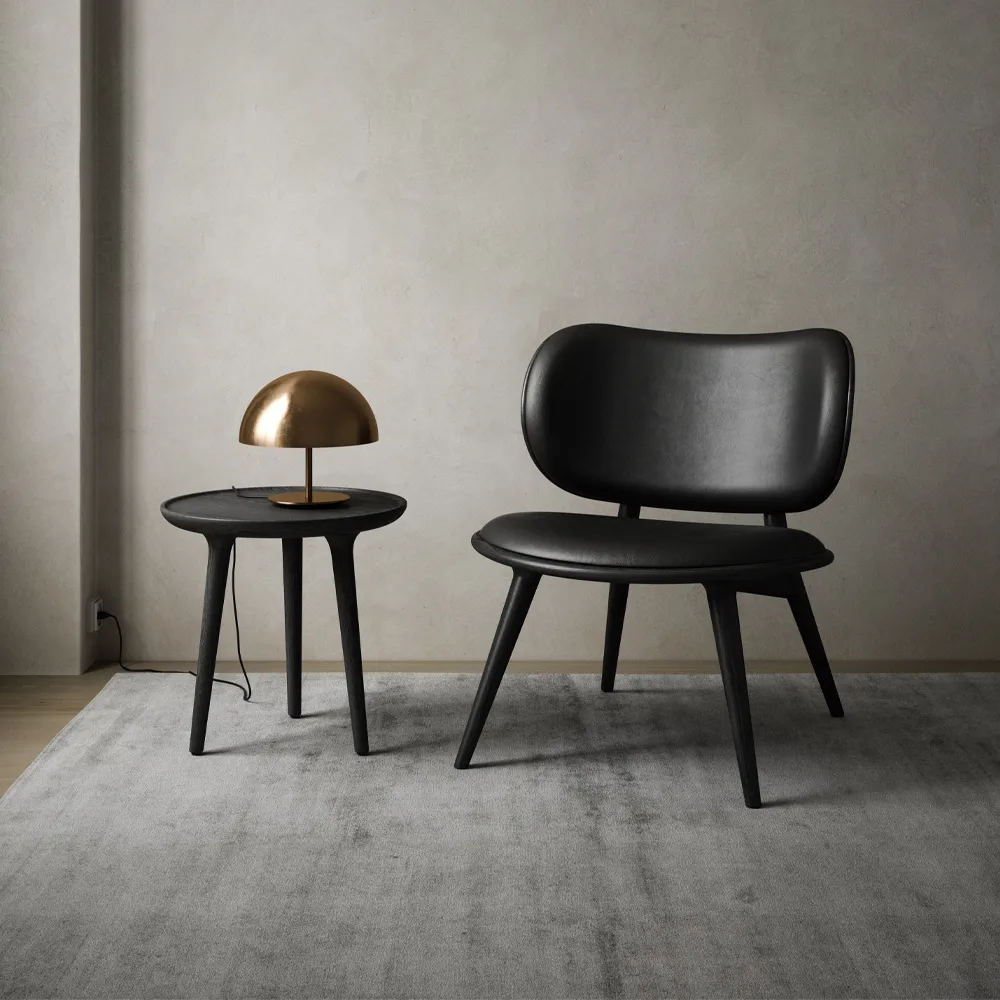 Dome table lamp, black Mater