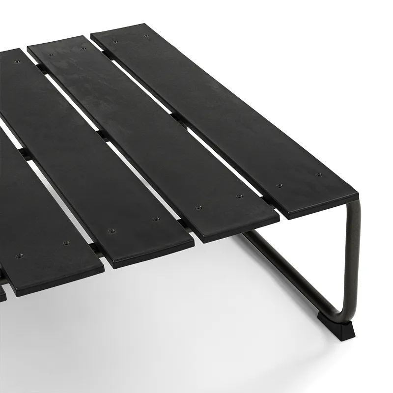 Ocean lounge table coffee table 70x70x30 cm, Black Mater