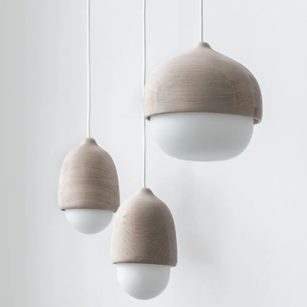 Terho pendant lamp, opal, medium Mater