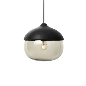 Terho pendant lamp - smoke, large, black - Mater