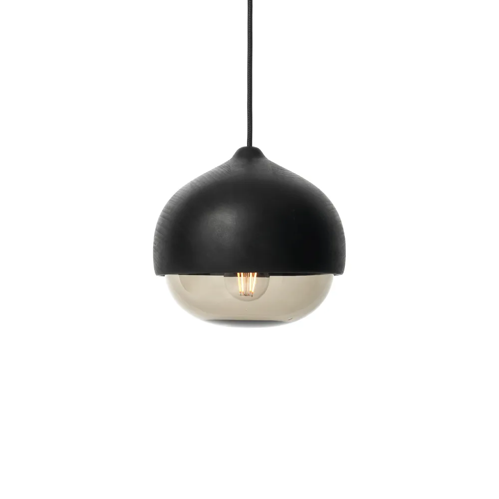 Terho pendant lamp, smoke, medium, black Mater