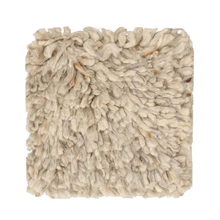 Matt sample Cozy wool rug - Hazel - Material Samples