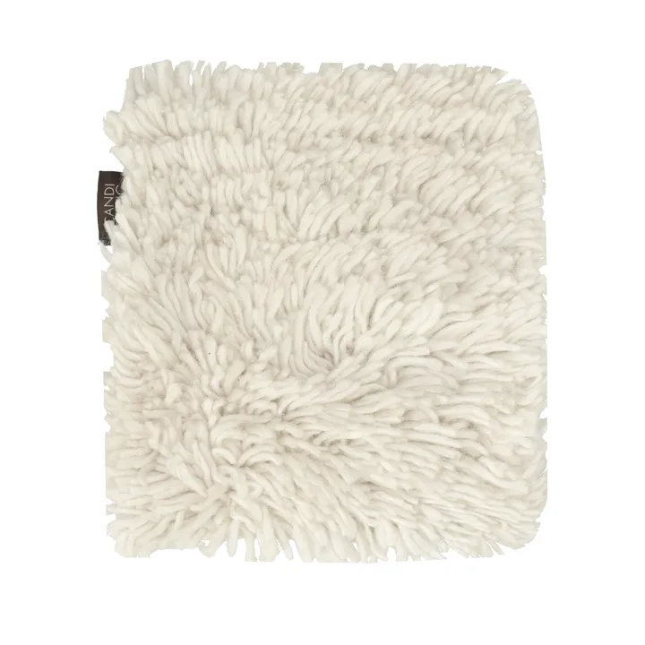 Matt sample Cozy wool rug - Natural white - Material Samples