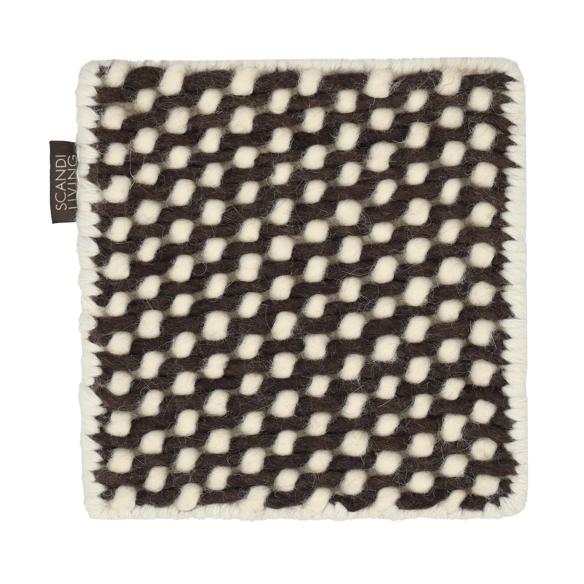 Sample Hill wool rug, White-brown Material Samples