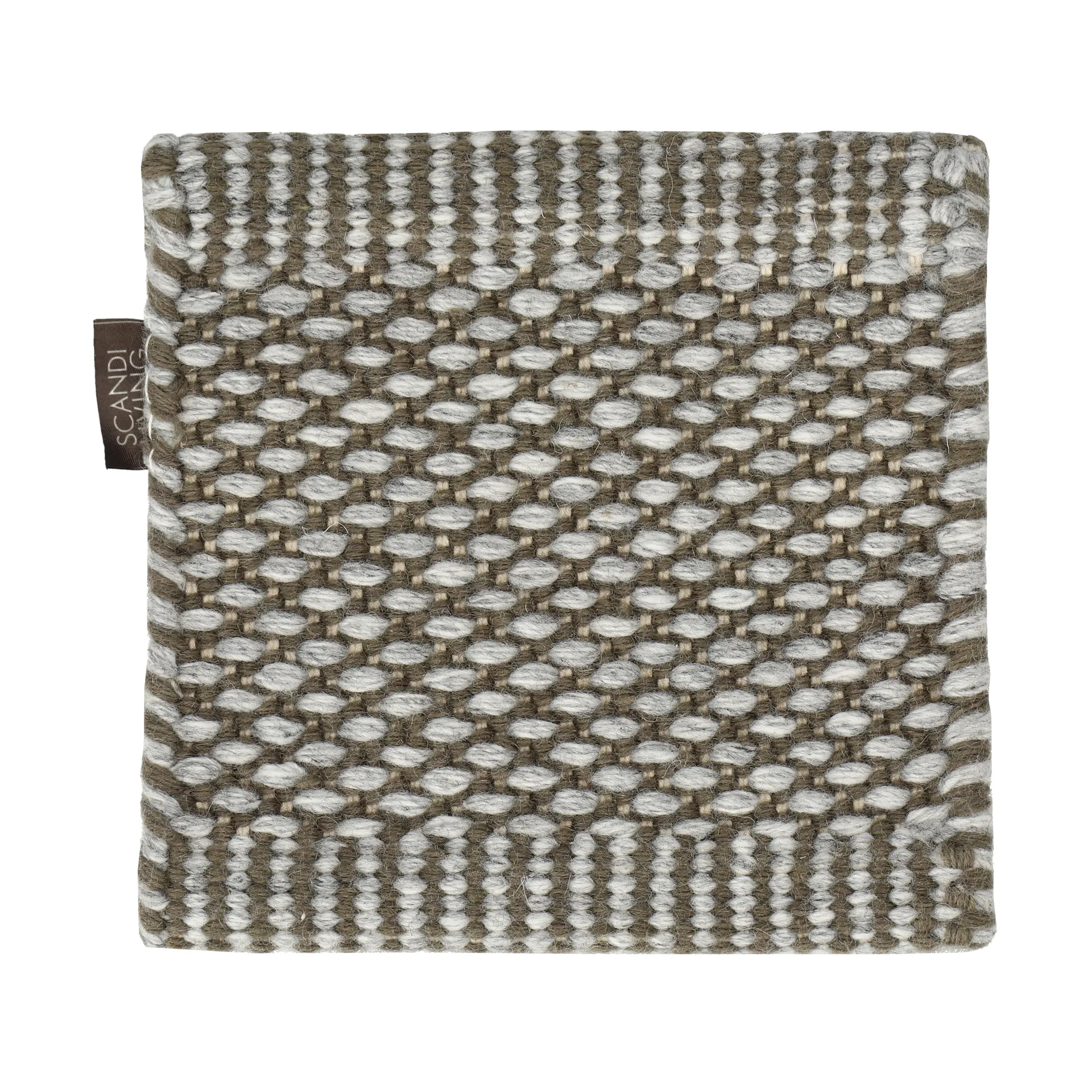 Sample Matt Lea wool rug, Natural gray Material Samples