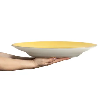 Basic serving platter Ø41 cm - Yellow - Mateus
