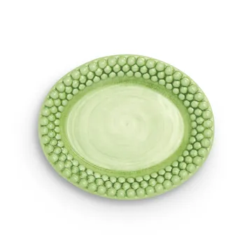 Bubbles oval plate 20 cm - Green - Mateus