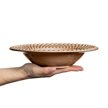 Bubbles soup plate 25 cm - cinnamon - Mateus