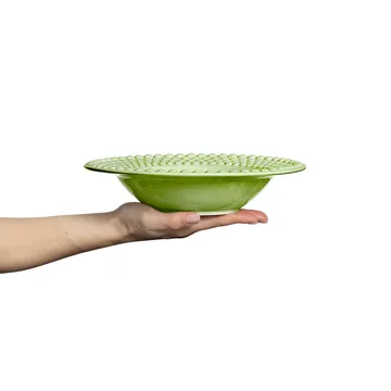 Bubbles soup plate 25 cm - Green - Mateus