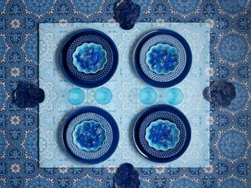 Bubbles soup plate 25 cm - Light blue - Mateus