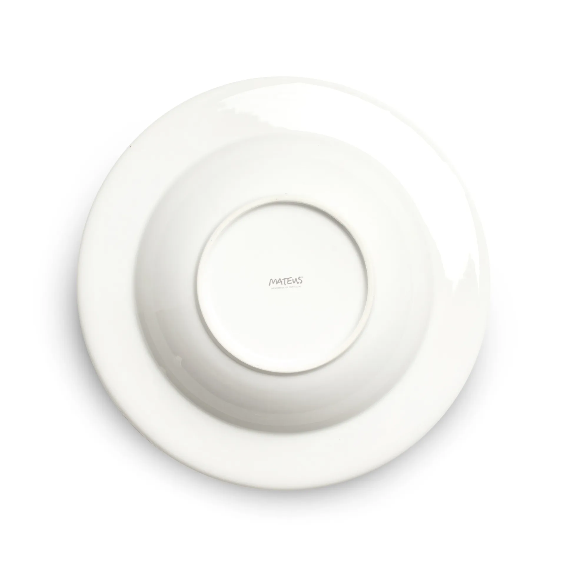 Bubbles soup plate 25 cm, White Mateus