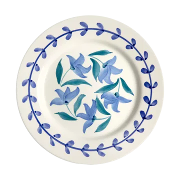 Flowers blossom dinner plate Ø28 cm - White - Mateus