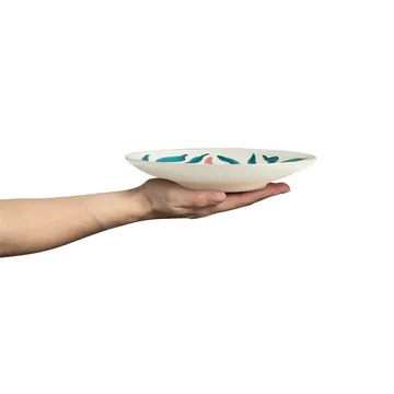 Flowers Water Lilies plate Ø20 cm - White - Mateus