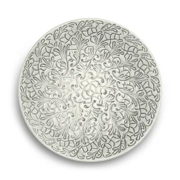 Lace plate 20 cm - Grey - Mateus