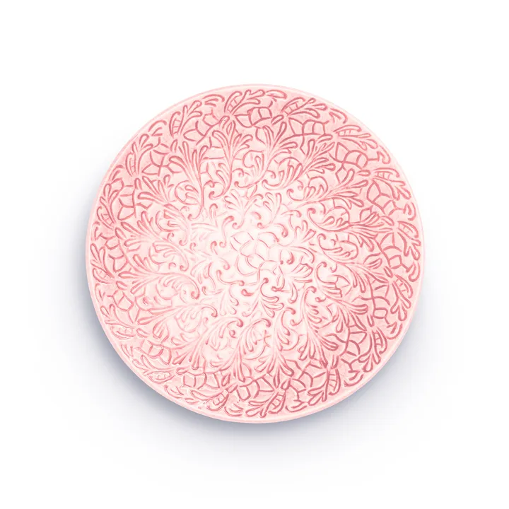 Lace plate 20 cm - Light pink - Mateus