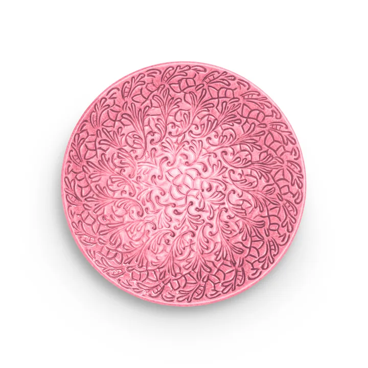 Lace plate 20 cm - Pink - Mateus