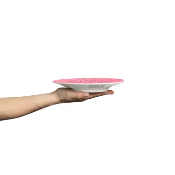Lace plate 20 cm - Pink - Mateus
