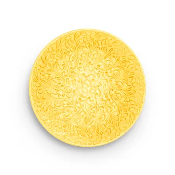 Lace plate 20 cm - Yellow - Mateus