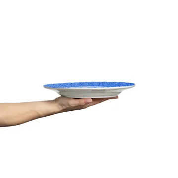 Lace plate 25 cm - Light blue - Mateus