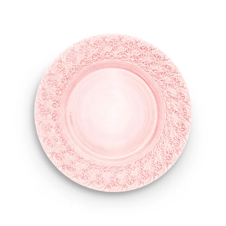 Lace plate 32 cm - Light pink - Mateus