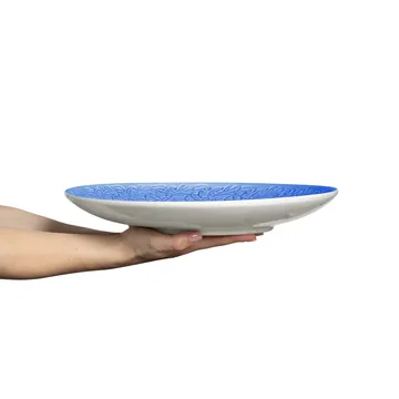 Lace saucer 34 cm - Light blue - Mateus