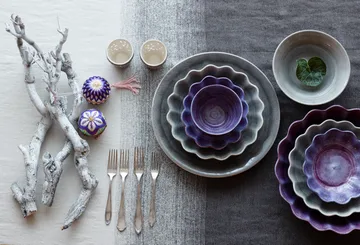 Oyster bowl Ø24 cm - Grey - Mateus