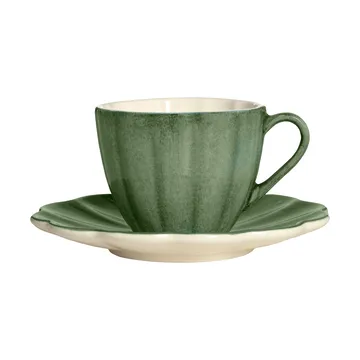 Oyster cup with saucer 25 cl - Forest green - Mateus